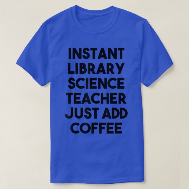 T-shirt Professeur de sciences de la bibliothèque juste aj (Design devant)
