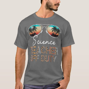 T-shirt Professeur de sciences hors service Léopard de sol