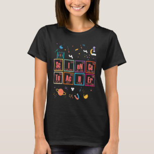 T-shirt Professeur De Sciences Tableau Périodique Des Élém