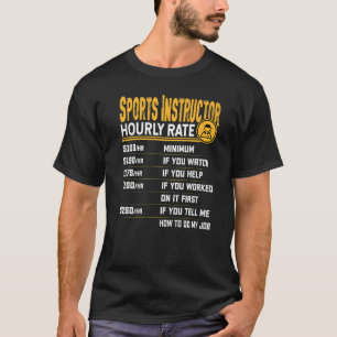 T-shirt Professeur de sport Taux horaire Enseignement de e