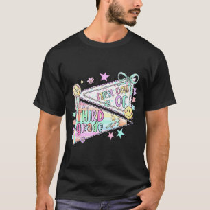T-shirt Professeur de troisième année 3e année fanion reto