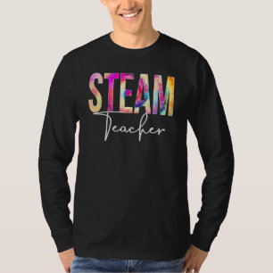 T-shirt Professeur de vapeur Tie Dye Retour à l'école Femm