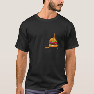 T-shirt Professeur de Yoga Amateur de Hamburger Burger Man