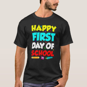 T-shirt Professeur D'École Heureux Premier Jour De L'Équip