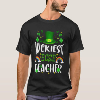 T-shirt Professeur d'ECSE le plus chanceux Saint-Patrick L