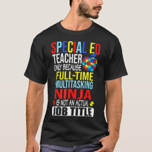T-shirt Professeur d'éducation spéciale Autisme Puzzle Aut