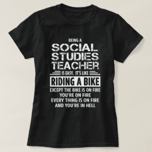 T-shirt Professeur d'études sociales