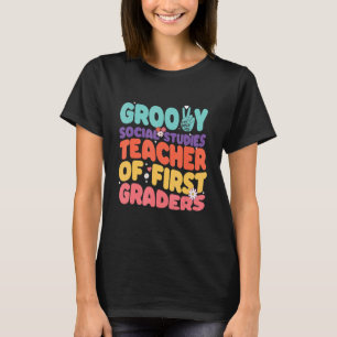 T-shirt Professeur d'études sociales rétro années 60 70 gr