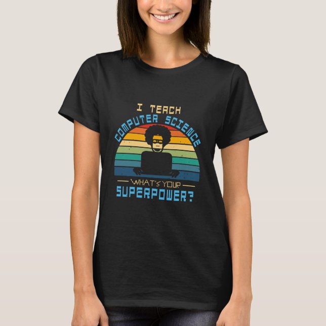 T-shirt Professeur d'informatique (Devant)