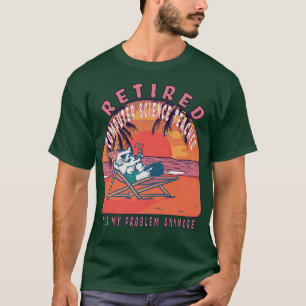 T-shirt Professeur d'informatique à la retraite Funny Ret