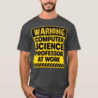 T-shirt Professeur d'informatique au travail