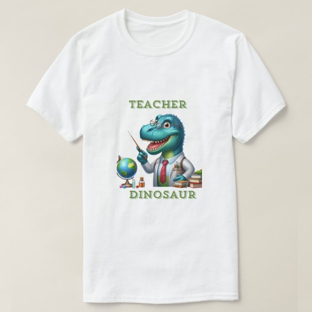 T-shirt Professeur Dinosaur Dino T-rex (Design devant)
