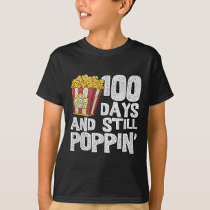 T-shirt Professeur École Étudiant Popcorn 100 Jours De L'É