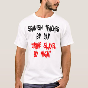 T-shirt Professeur espagnol Zombie plaisanter