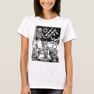 T-shirt Professeur et étudiants squelettiques "jour du