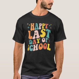 T-shirt Professeur Étudiant Joyeux Dernier Jour De L'École