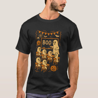 T-shirt Professeur fantôme d'Halloween enseignant Boo à un