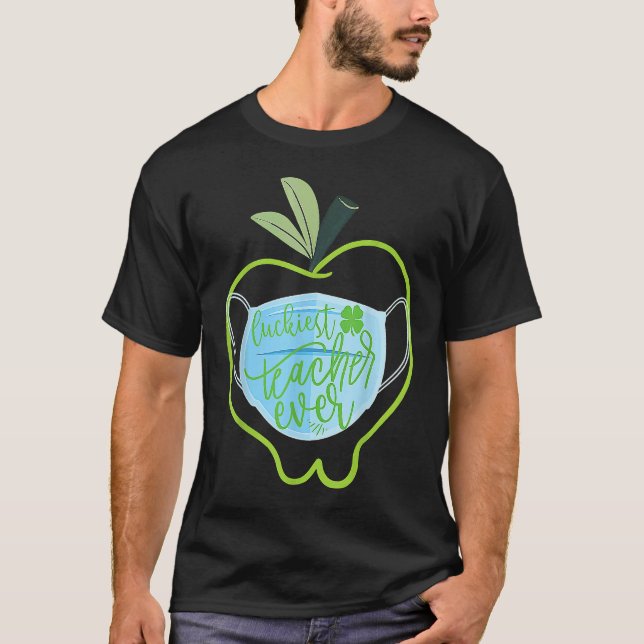 T-shirt Professeur le plus chanceux jamais heureux Saint P (Devant)