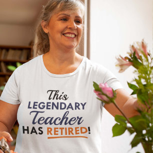 T-shirt Professeur légendaire à la retraite