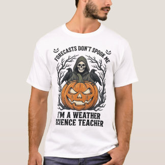 T-shirt Professeur Météo Halloween Épouvantable Faucheur C