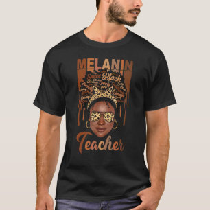 T-shirt Professeur Noir Intelligent Drôle Afro Amour Mélan