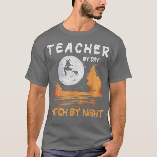 T-shirt Professeur Par Jour Sorcière Par Nuit Femmes Hallo