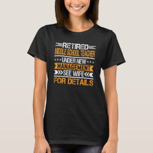 T-shirt Professeur Retraité du collège sous la nouvelle di