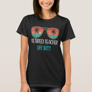 T-shirt Professeur Retraité Hors Service Joyeux Jour De L'
