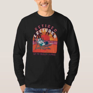 T-shirt Professeur retraité Retraite Vintage