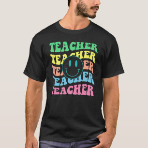 T-shirt Professeur rétro Inspirationnel Coloré Élémentaire