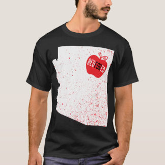 T-shirt Professeur rouge de l'Arizona rouge pour l'éducati