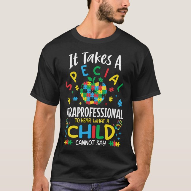 T-shirt Professeur spécial de Sensibilisation sur l'autism (Devant)