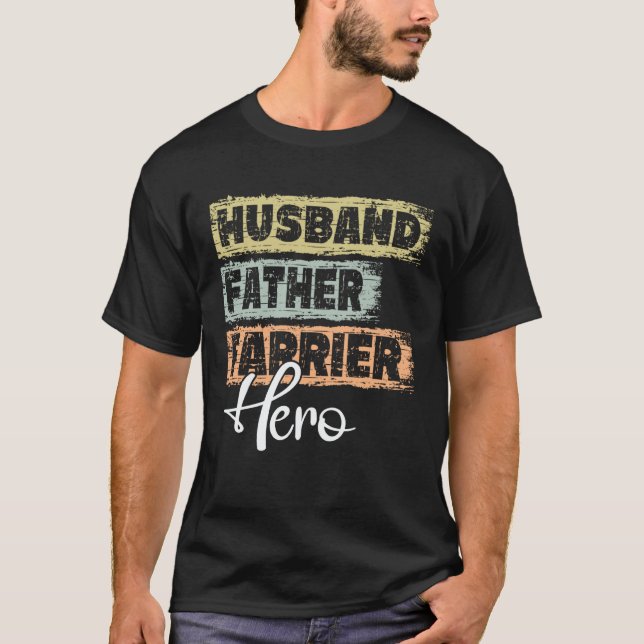 T-shirt Profession dad hero father Farrier (Devant)