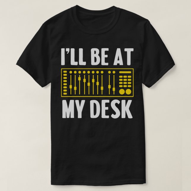 T-shirt Profession de technicien du son (Design devant)