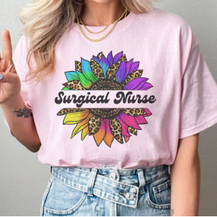 T-shirt Profession d'infirmière chirurgicale Arc-en-ciel t