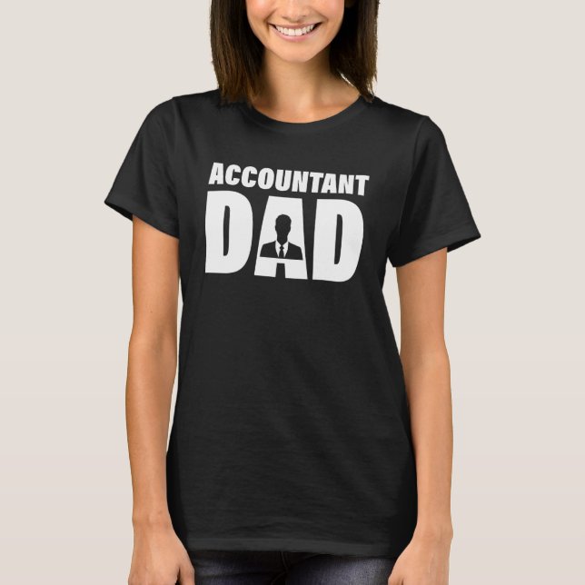 T-shirt Profession emploi pour hommes   Papa comptable (Devant)
