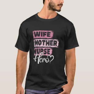T-shirt Profession mère héros mère mère infirmière