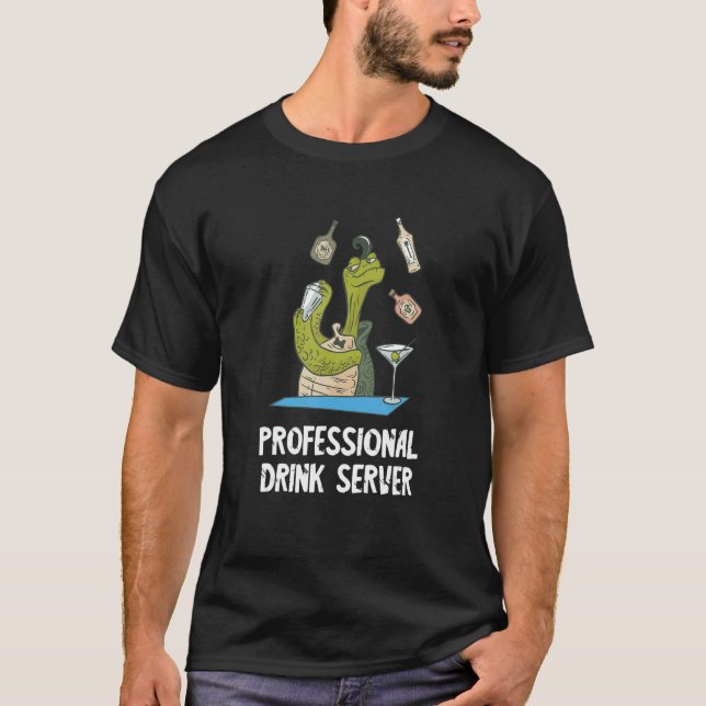 T-shirt Professional Drink Server Turtle Intoxicologist Ba (Devant)