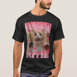T-shirt Professional Yapper Chat Drôle Mème