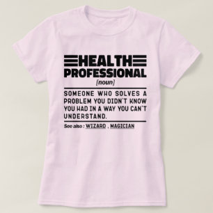 T-shirt Professionnel de la santé Noun Définition Cool Sar