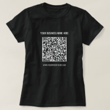 T-shirt professionnel QR Code et Business Info