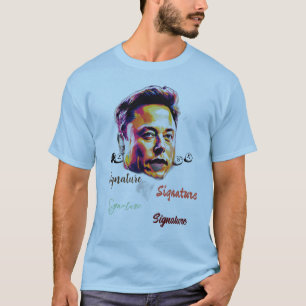 T-shirt Profil d'art Abstrait Tee