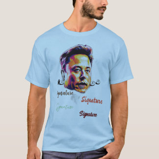 T-shirt Profil d'art Abstrait Tee