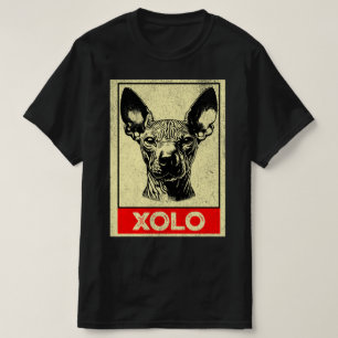 T-shirt Profil d'illustration Grunge Xoloitzcuintli