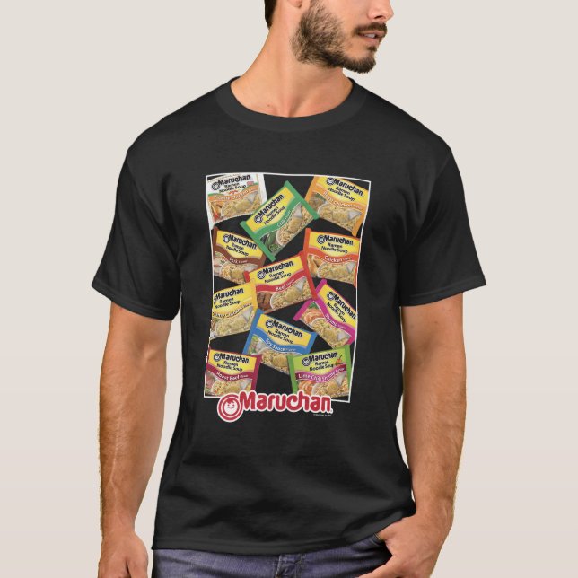 T-shirt Profils de saveur de nouilles maruchan (Devant)