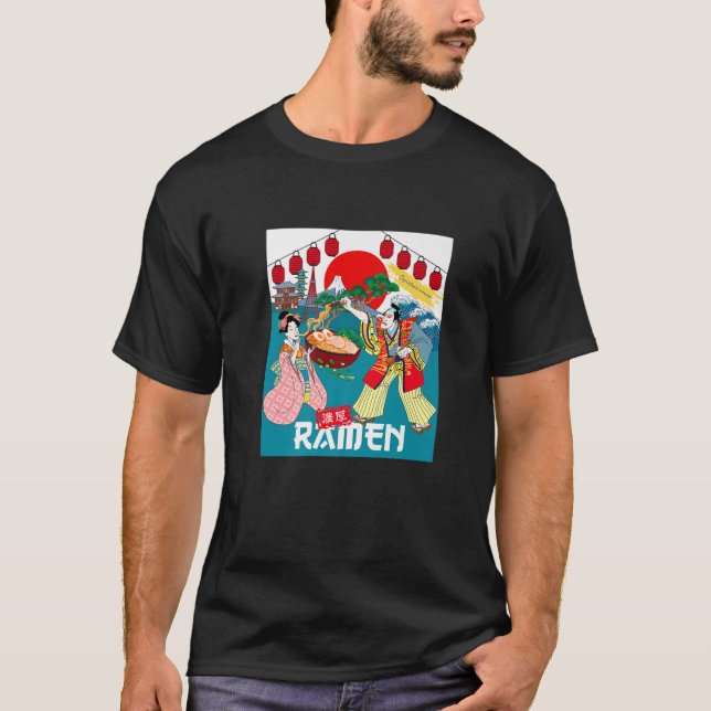 T-shirt Profitez de japonais Ramen Anime Kawaii Art Ramen  (Devant)