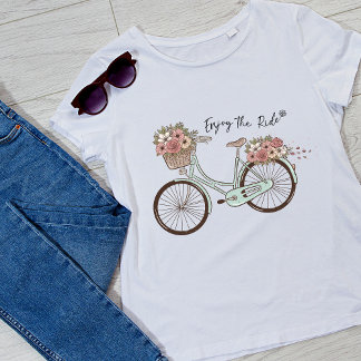 T-shirt Profitez de la balade vintage Vélo femmes