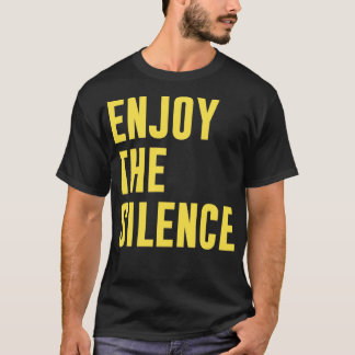 T-shirt Profitez du Silence grande moutarde