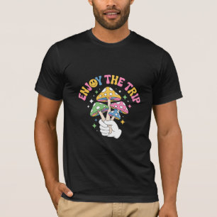 T-shirt Profitez du Voyage – Champignon Psychedelique Rétr