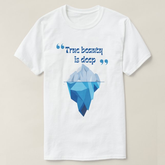 T-shirt Profondeurs cachées - T-Shir Homme Iceberg (Design devant)